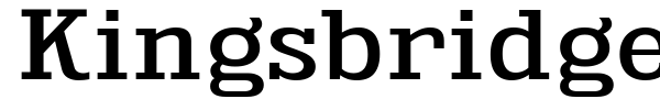 Kingsbridge font preview